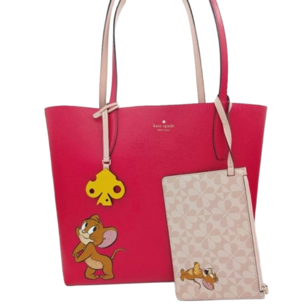 Kate Spade New York x Tom & Jerry Large Reversible Tote RARE HTF
